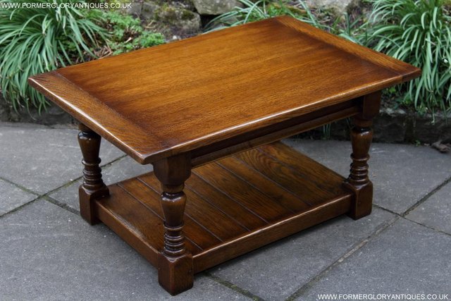 Image 52 of A TAYLOR & Co SOLID OAK COFFEE LAMP PHONE TABLE STAND