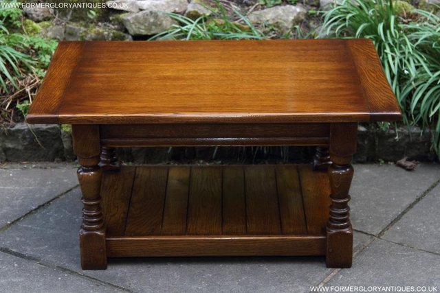 Image 53 of A TAYLOR & Co SOLID OAK COFFEE LAMP PHONE TABLE STAND