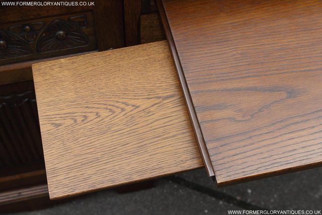 Image 24 of AN OLD CHARM LIGHT OAK WRITING TABLE COMPUTER DESK CABINET