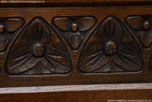 Image 44 of AN OLD CHARM LIGHT OAK WRITING TABLE COMPUTER DESK CABINET