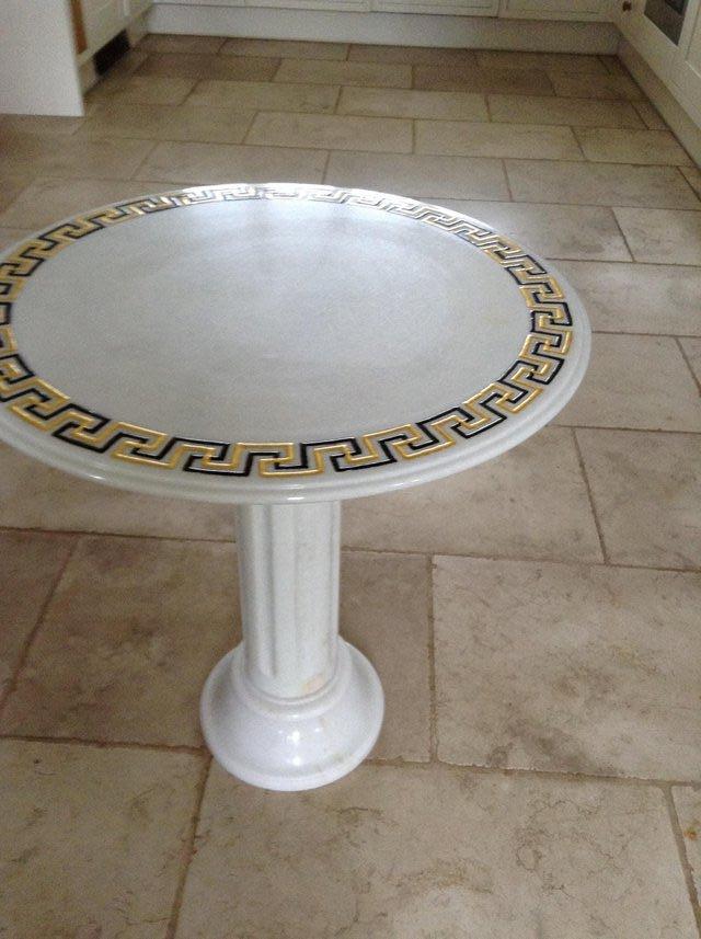 Image 2 of MARBLE COFFEE TABLE. WHITE colour VERSACE style