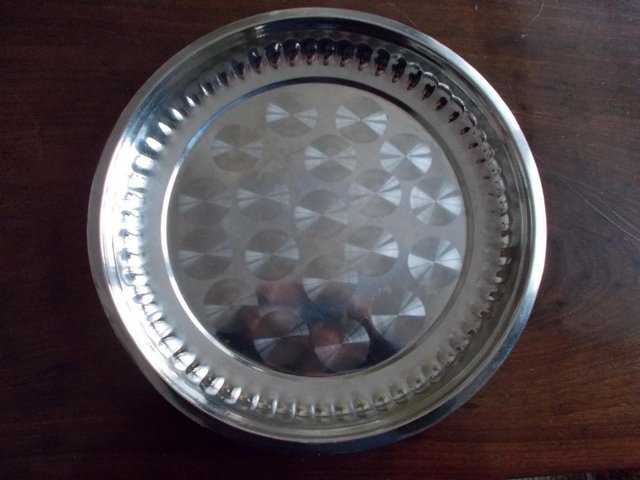 Preview of the first image of 10 x New Stainless SteelServing Trays 350mm x 35mm.