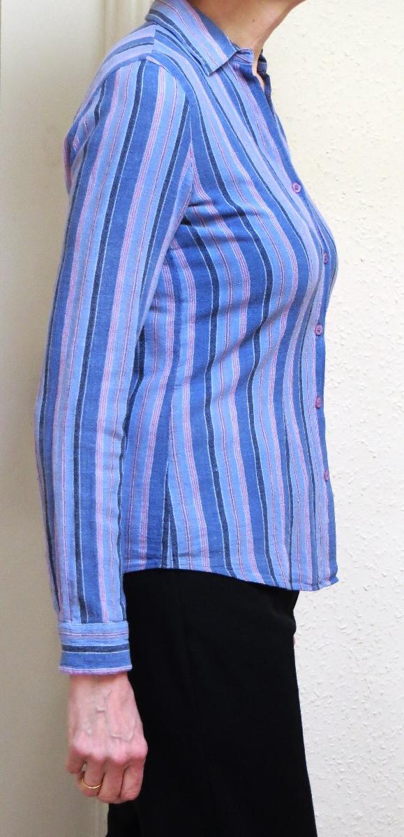 Image 2 of Long Tall Sally COTTON STRIPED SHIRT Size 14