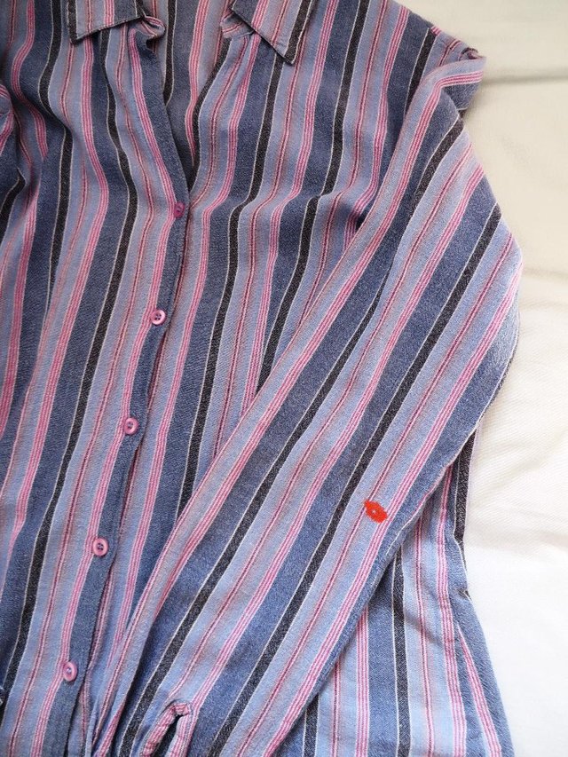 Image 5 of Long Tall Sally COTTON STRIPED SHIRT Size 14