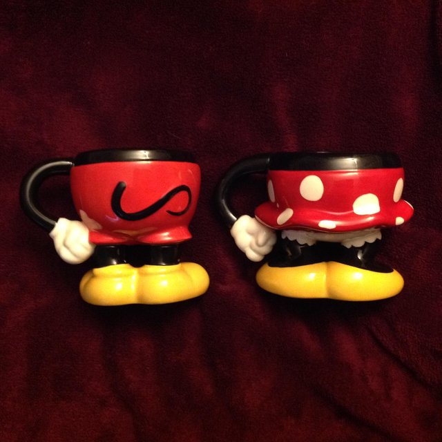 Image 2 of Disneyland Collectable Mickey and Minnie Mouse Mugs