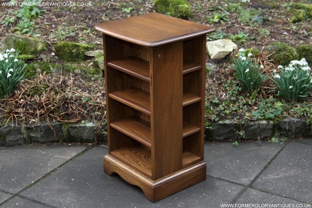 Image 3 of AN ERCOL GOLDEN DAWN CD CABINET CUPBOARD LAMP TABLE STAND