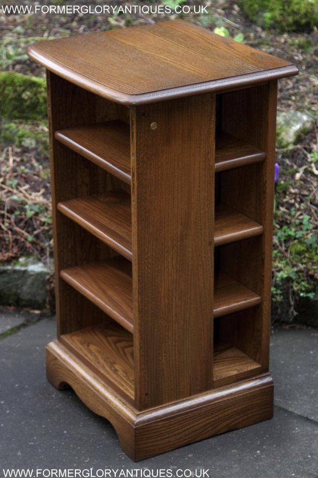 Image 6 of AN ERCOL GOLDEN DAWN CD CABINET CUPBOARD LAMP TABLE STAND