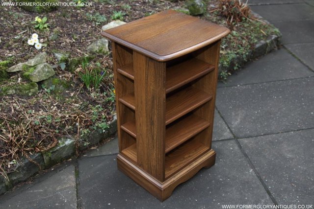 Image 8 of AN ERCOL GOLDEN DAWN CD CABINET CUPBOARD LAMP TABLE STAND
