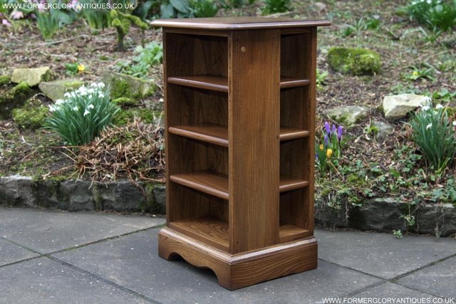 Image 23 of AN ERCOL GOLDEN DAWN CD CABINET CUPBOARD LAMP TABLE STAND
