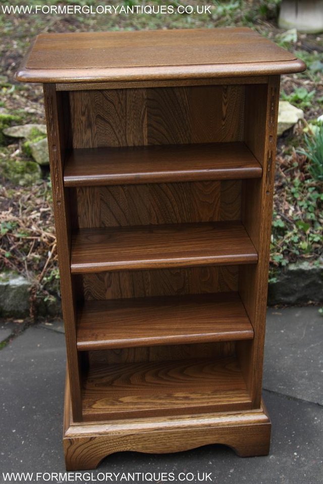 Image 41 of AN ERCOL GOLDEN DAWN CD CABINET CUPBOARD LAMP TABLE STAND