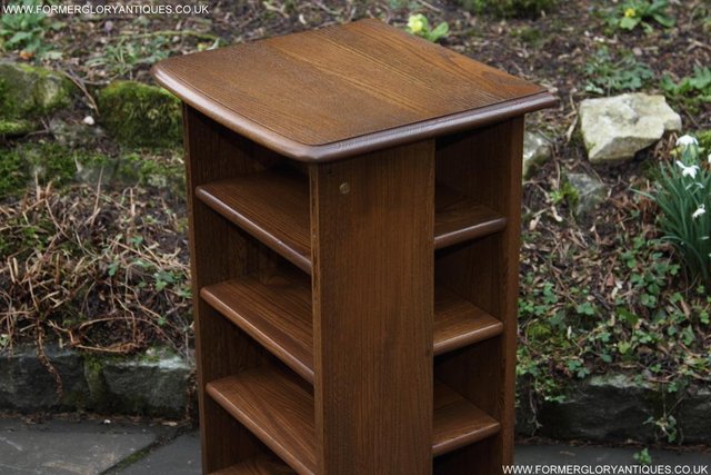 Image 42 of AN ERCOL GOLDEN DAWN CD CABINET CUPBOARD LAMP TABLE STAND