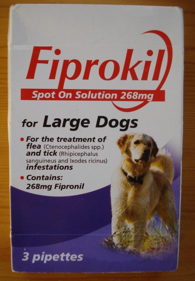Preview of the first image of NEWBOB MARTIN FIPROKIL 3 SPOT ON TREATMENTS FOR LARGE DOGS.