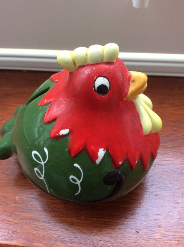 Preview of the first image of Pot hen money box ornament.