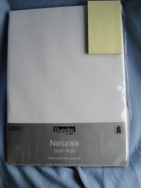 Preview of the first image of New Dunelm white single flat sheet.SB92.