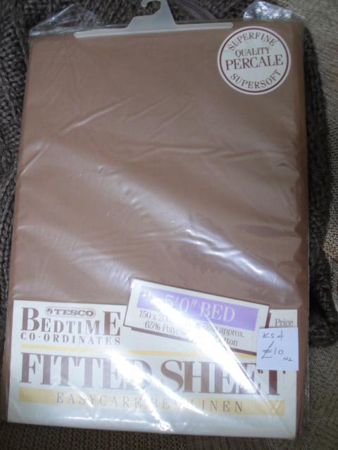 Image 2 of Mid Brown (Mink) New 5' Fitted Sheet.