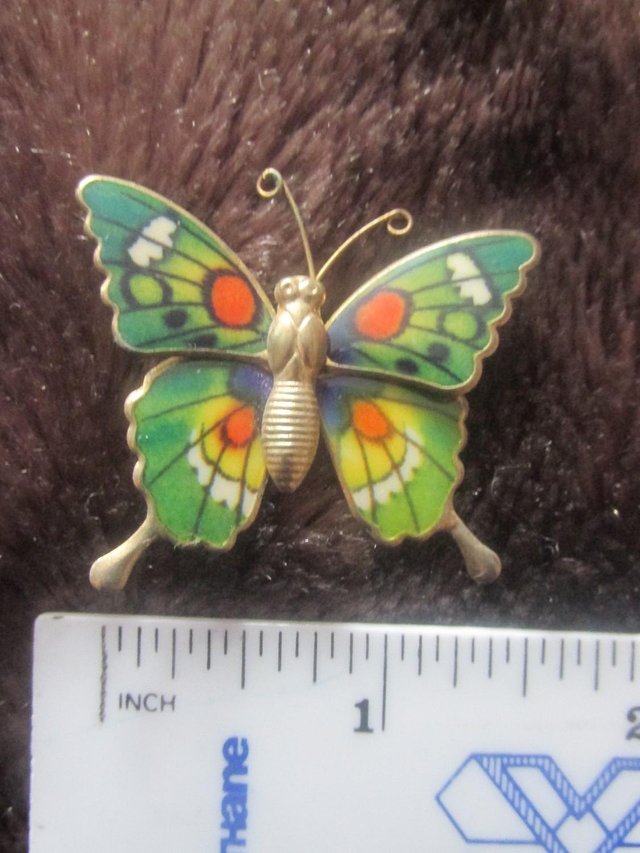 Image 3 of Butterfly Brooches x3 - 1980's?? Excellent condition