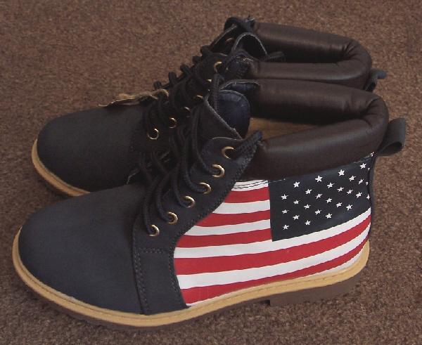 Preview of the first image of New Stars & Stripes Boots By Lisa Shoes Moda SL - Sz 4 (37).
