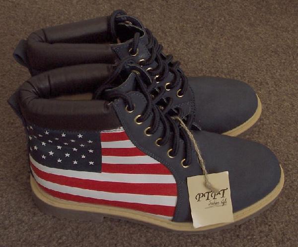 Image 2 of New Stars & Stripes Boots By Lisa Shoes Moda SL - Sz 4 (37)