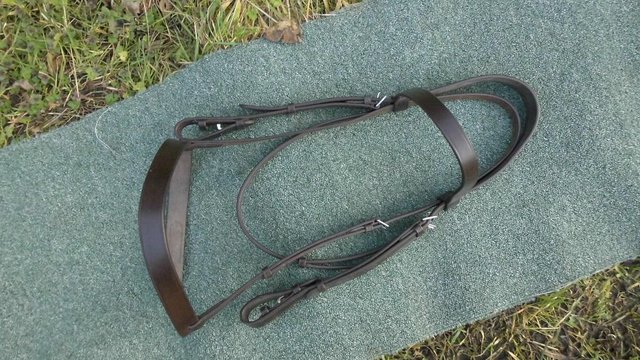 Image 3 of New Brown Shires Hunter Bridle Full size