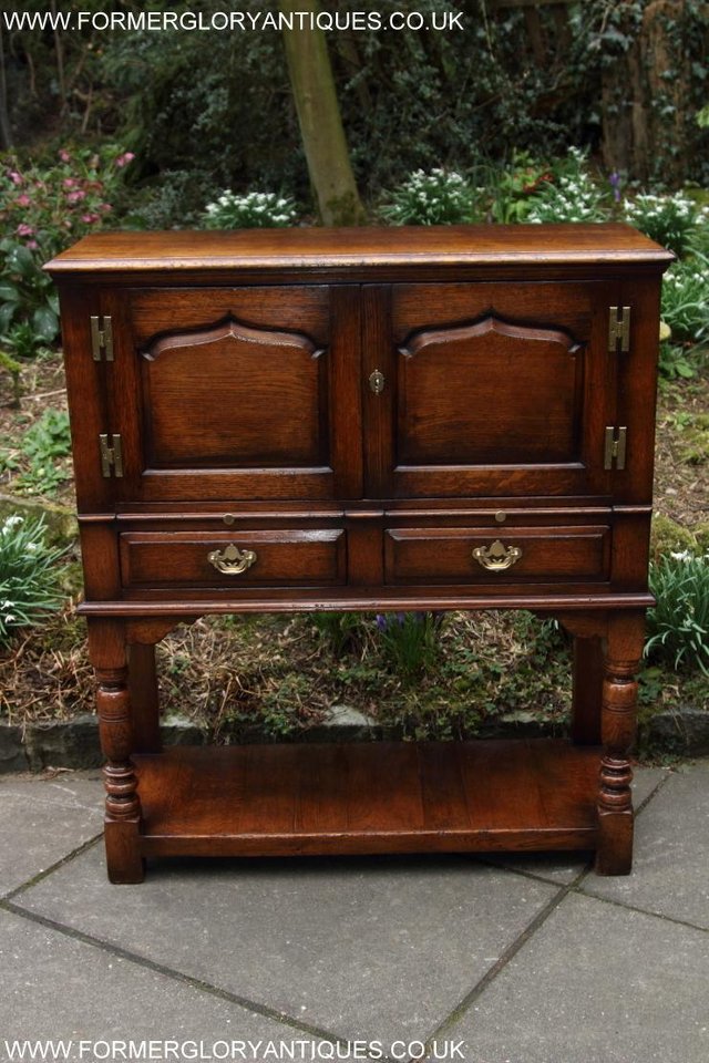 Image 6 of TITCHMARSH & GOODWIN SERVING TABLE DRINKS WINE CABINET STAND