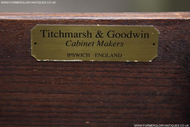 Image 10 of TITCHMARSH & GOODWIN SERVING TABLE DRINKS WINE CABINET STAND