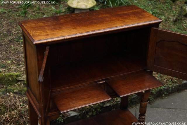 Image 11 of TITCHMARSH & GOODWIN SERVING TABLE DRINKS WINE CABINET STAND