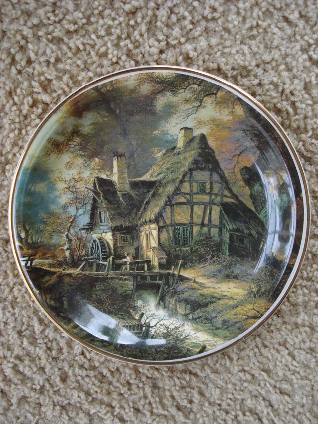 Preview of the first image of “THE COTTAGE BY THE STREAM” PLATE (Painted by Erich Kruger).