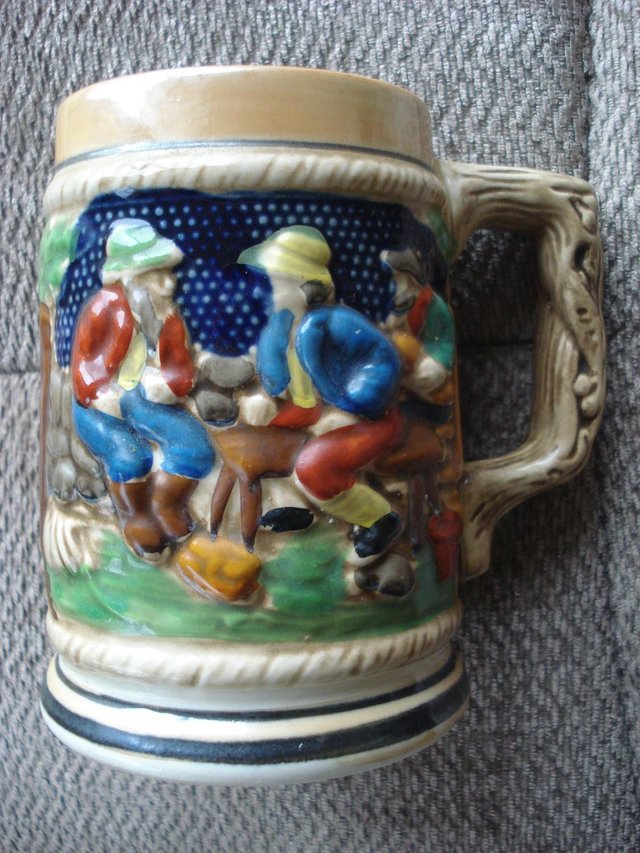Image 2 of COLLECTOR’S ITEM ANTIQUE STEIN/JUG/TANKARD FROM JERSEY 6½ins