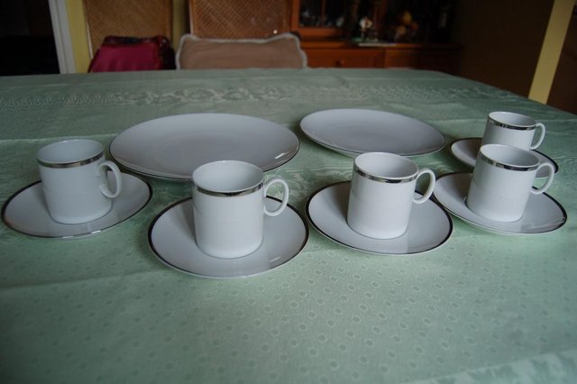 Image 2 of Medallion Platinum Dinnerware by Thomas of Germany, As New