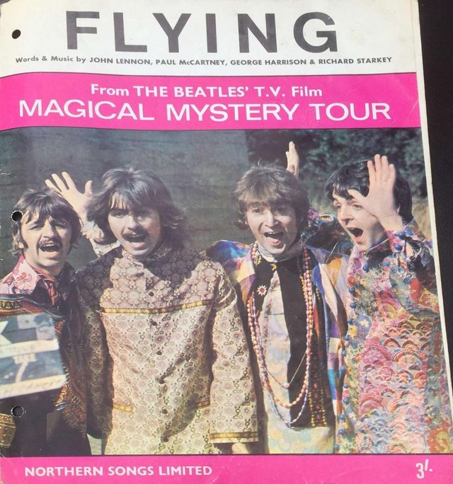 Preview of the first image of WANTED Beatles Original Sheet Music "Flying".