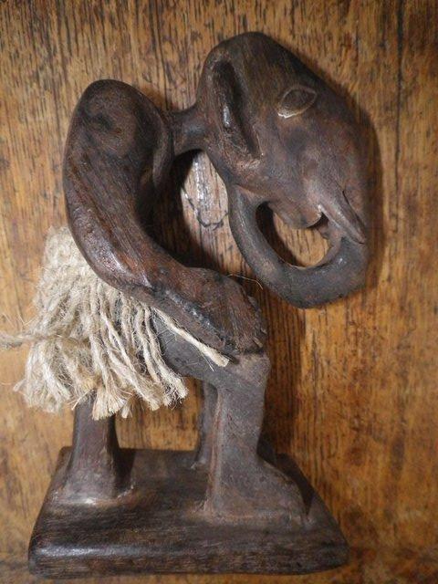 Image 2 of Wierd looking African carvings, look like the elephant man