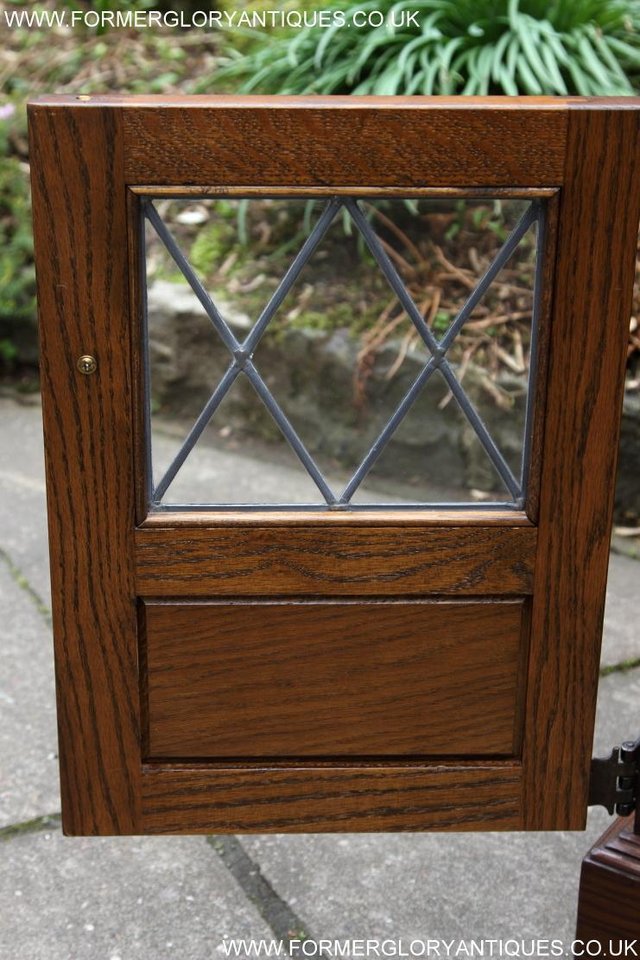 Image 20 of AN OLD CHARM LIGHT OAK HI FI DVD CD TV STAND TABLE CABINET