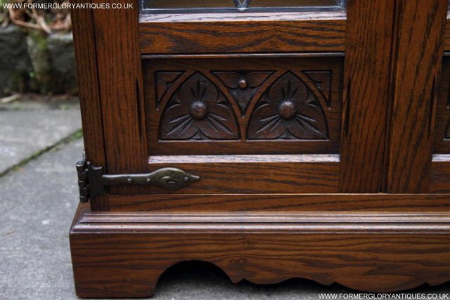 Image 21 of AN OLD CHARM LIGHT OAK HI FI DVD CD TV STAND TABLE CABINET