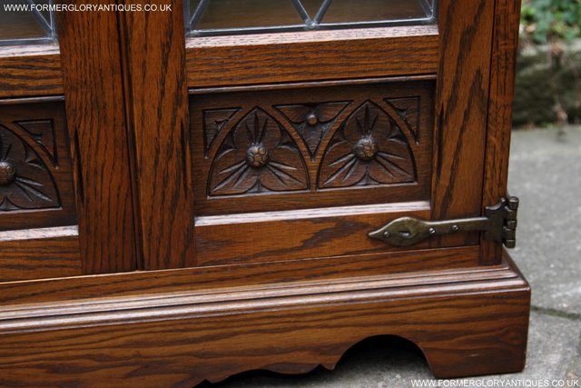 Image 37 of AN OLD CHARM LIGHT OAK HI FI DVD CD TV STAND TABLE CABINET