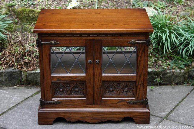 Image 51 of AN OLD CHARM LIGHT OAK HI FI DVD CD TV STAND TABLE CABINET