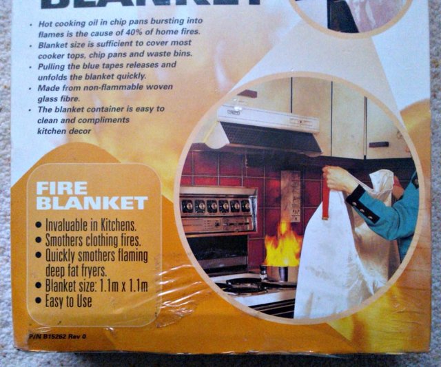 Preview of the first image of Ei Electronics Superior Quality Kitchen Fire Safety Blanket.