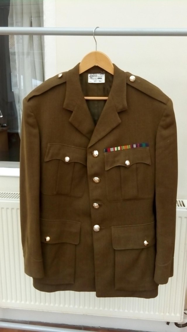 Preview of the first image of Army jacket, mocked up for effect..