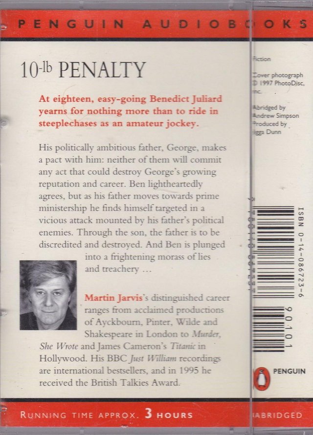 Image 2 of Dick Francis - 10lb Penalty - Audio Book (Incl P&P)