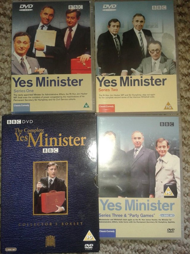 Preview of the first image of Yes Minister, The complete series, box set.