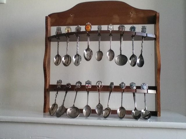 Preview of the first image of Souvenir racks with a choice of spoons.
