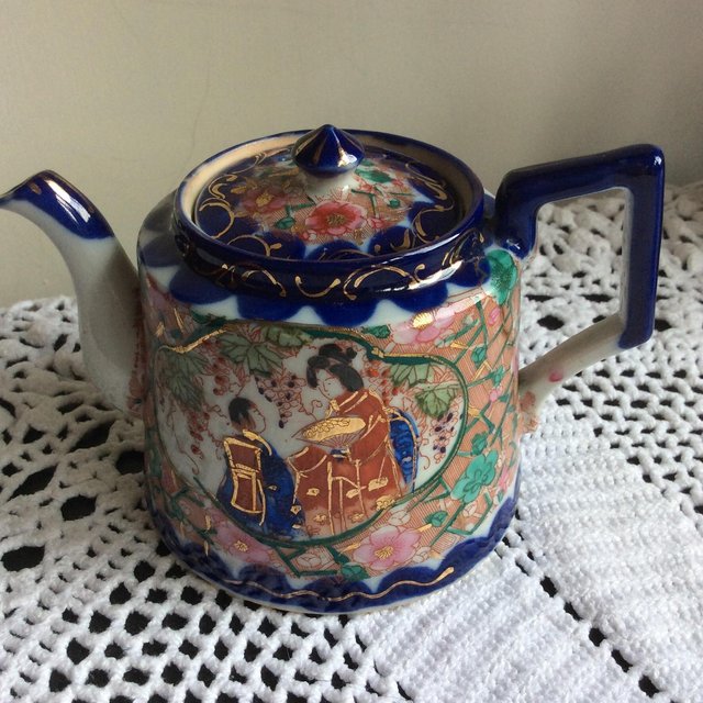 Preview of the first image of Vintage small Japanese tea pot.