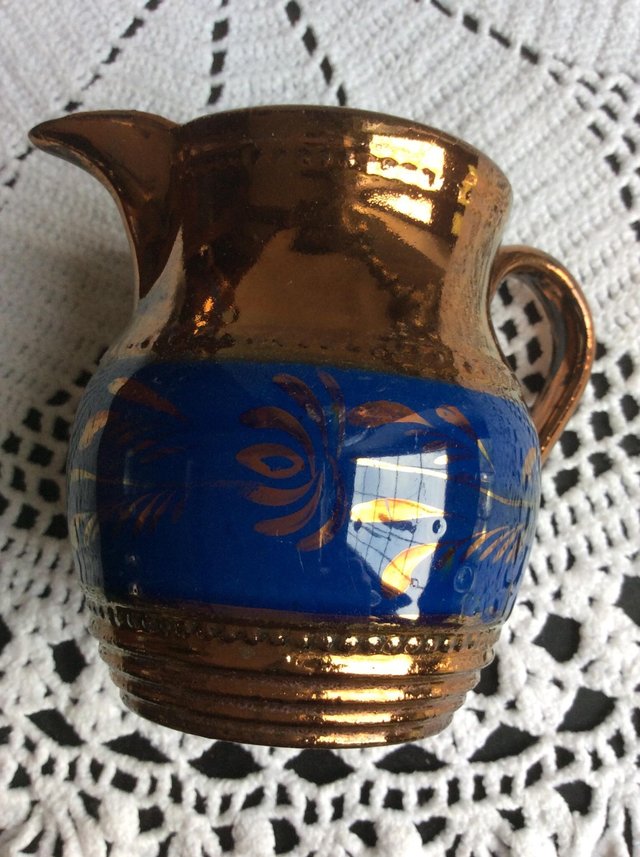 Image 2 of Two copper lustre jugs