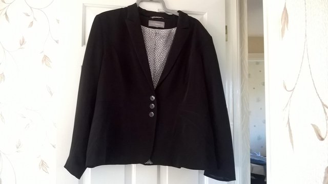 Image 2 of Hardly worn M&S Ladies black jacket size 24