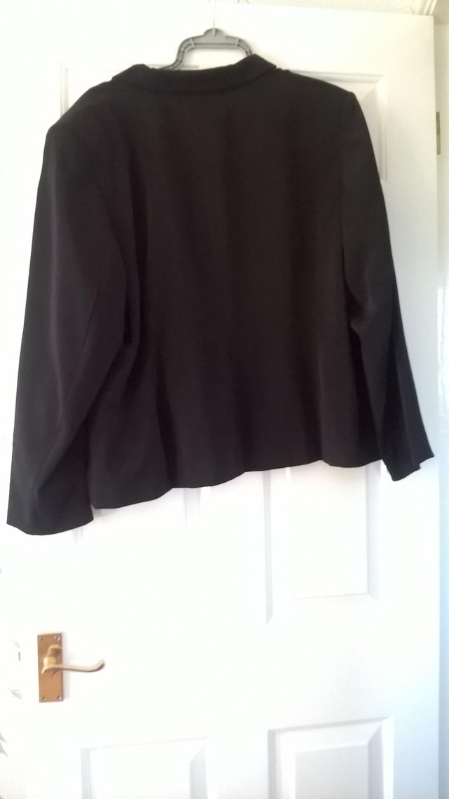 Image 3 of Hardly worn M&S Ladies black jacket size 24