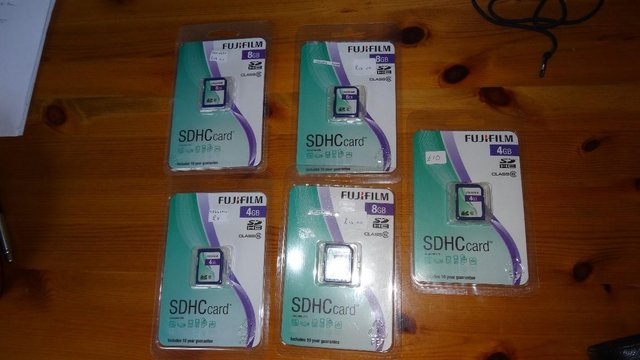 Preview of the first image of Fuji Film SDHC Cards and SD cards.