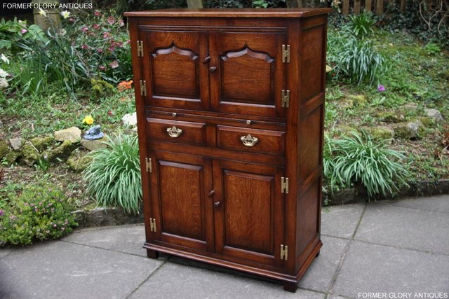 Image 28 of TITCHMARSH & GOODWIN SERVING TABLE DRINKS WINE CABINET STAND