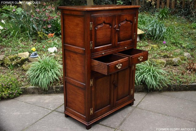 Image 37 of TITCHMARSH & GOODWIN SERVING TABLE DRINKS WINE CABINET STAND