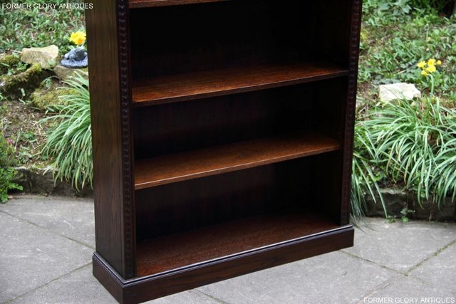 Image 11 of A JAYCEE OLD CHARM DISPLAY CABINET OPEN BOOKCASE SHELVES