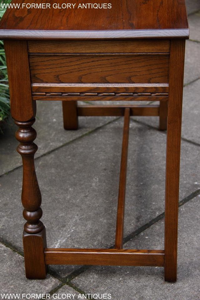 Image 36 of AN OLD CHARM LIGHT OAK LAMP PHONE HALL TABLE STAND SIDEBOARD