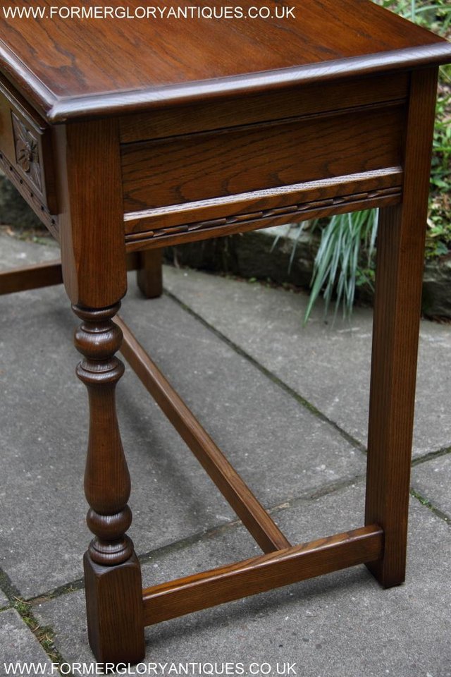 Image 61 of AN OLD CHARM LIGHT OAK LAMP PHONE HALL TABLE STAND SIDEBOARD